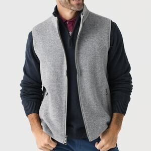 Peter Millar Wool Vest Crown Flex-Fleece Heather Gray XXL
